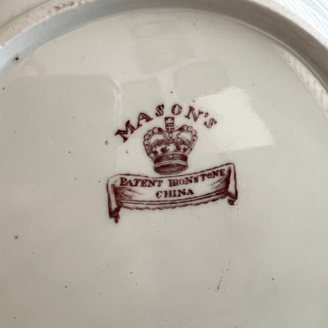 Antique 1820s Mason's Patent Ironstone "Pekin" Chinese Landscape Plate – 10.25" For Sale - Image 12 of 12