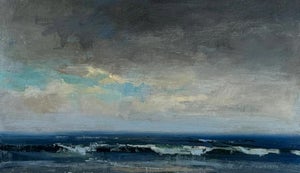 Contemporary Original Jeremy Miranda Seascape Painting on Cradled Wood