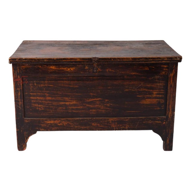 Antique Wooden Chest For Sale
