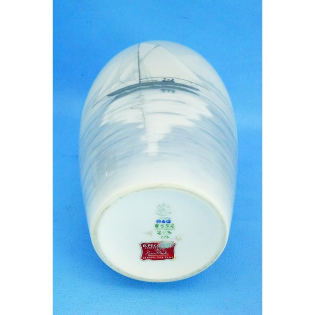 20th Century Danish Porcelain Model 8552-243 Vase with Sailing Ship by Bing & Grøndahl, Denmark, 1920s For Sale - Image 17 of 18