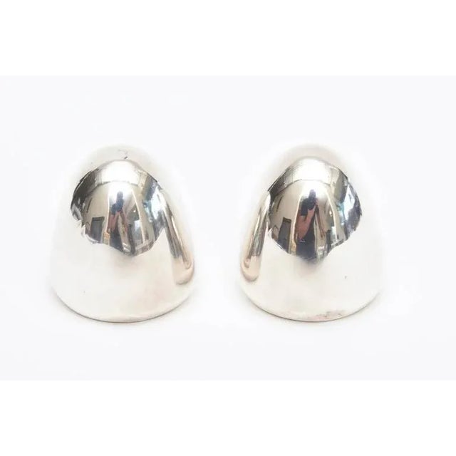 Metal Mid Century Modern Antonio Pineda Modernist Sterling Silver Salt and Pepper Shakers Pair Of For Sale - Image 7 of 9