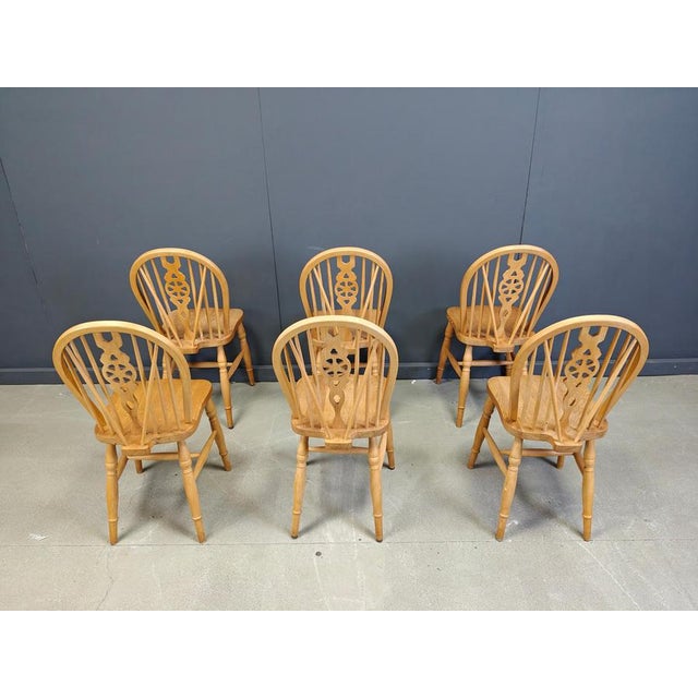 Wood Vintage Dining Chairs from Ercol, 1950s, Set of 6 For Sale - Image 7 of 15