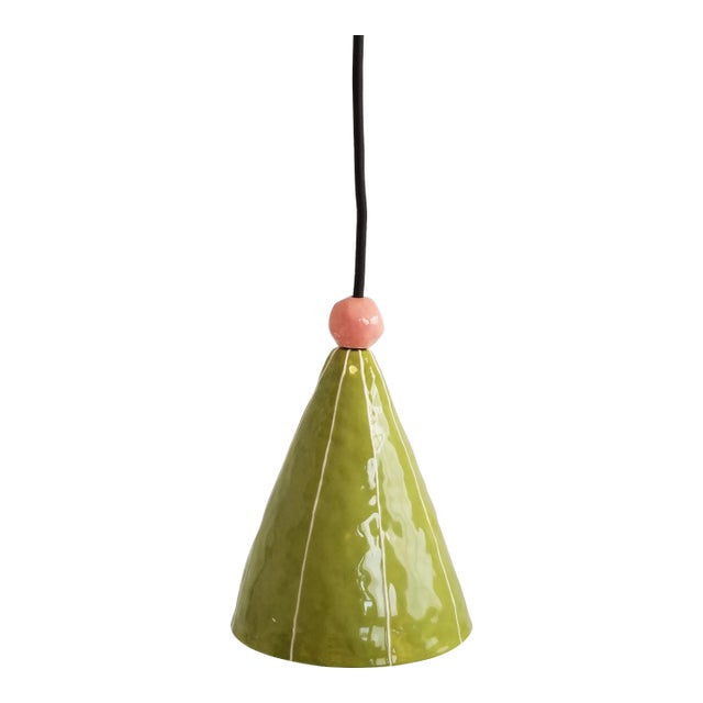 Contemporary Ceramic Hanging Lamp For Sale