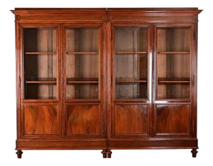French 19th Century Mahogany Louis XVI Style Bibliotheque