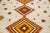 Beautiful Modern Kilim hand-knotted wool rug with multicolor accents in an all-over geometric design. This rug measures...