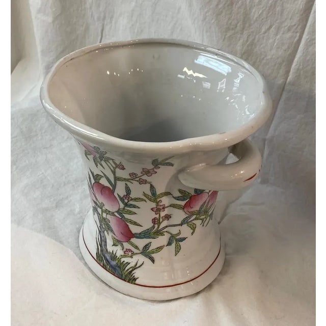 Payne Imports China Vase with Flare Top. Painted Vintage Showroom Sample