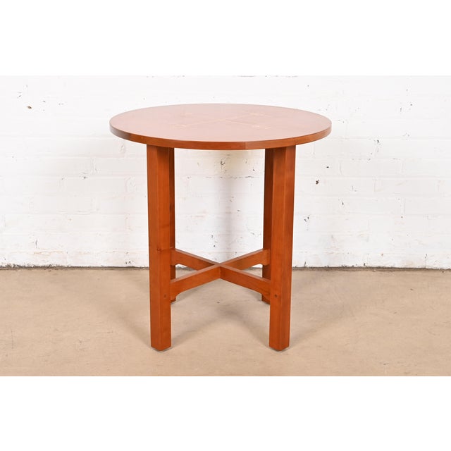 A gorgeous Mission or Arts & Crafts style tabouret or occasional side table By L. & J.G. Stickley, "Harvey Ellis...