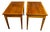 Edwardian Style Walnut Side Tables a Pair For Sale