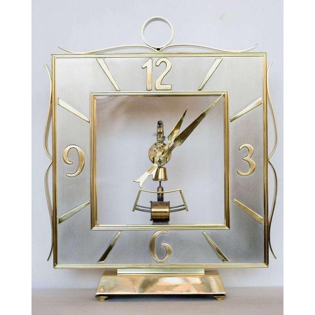1950s Kieninger & Obergfell German Regency Brass Mantel Clock Chairish
