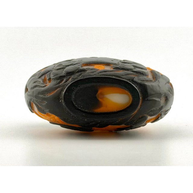 Mid 20th Century Mid 20th Century Peking Glass Snuff Bottle-Over 4 Inches Tall For Sale - Image 5 of 6