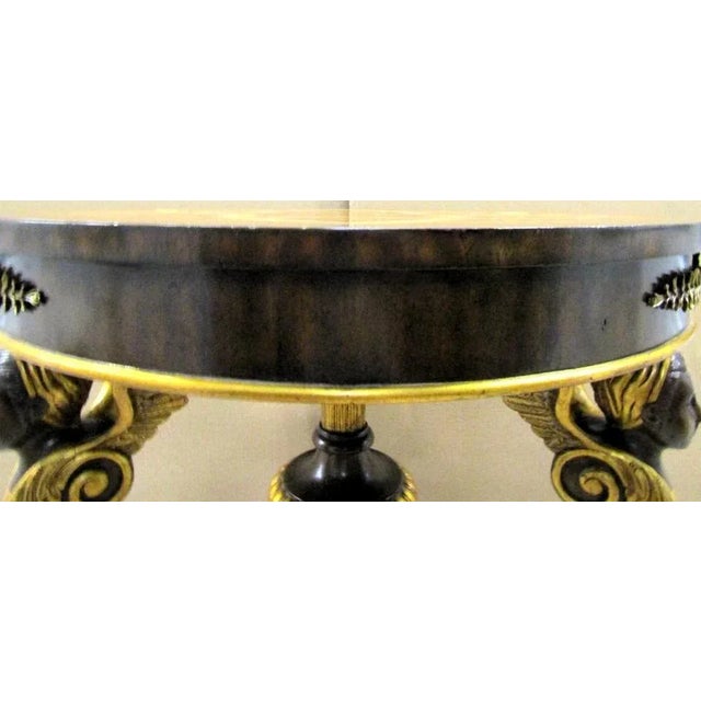 Maitland-Smith Egyptian Revival Dining Table With Winged Creatures Claw Feet 1980s For Sale - Image 12 of 18