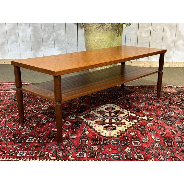 Brown English Coffee Table, 1970s in Teak and Iroko For Sale - Image 8 of 10