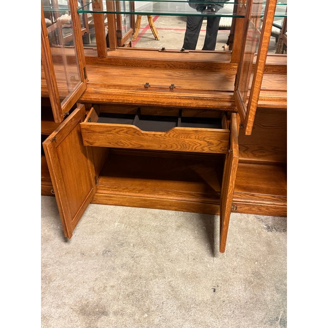 Wood Bob Timberlake for Lexington Furniture Mallard Breakfront Cabinet For Sale - Image 7 of 12