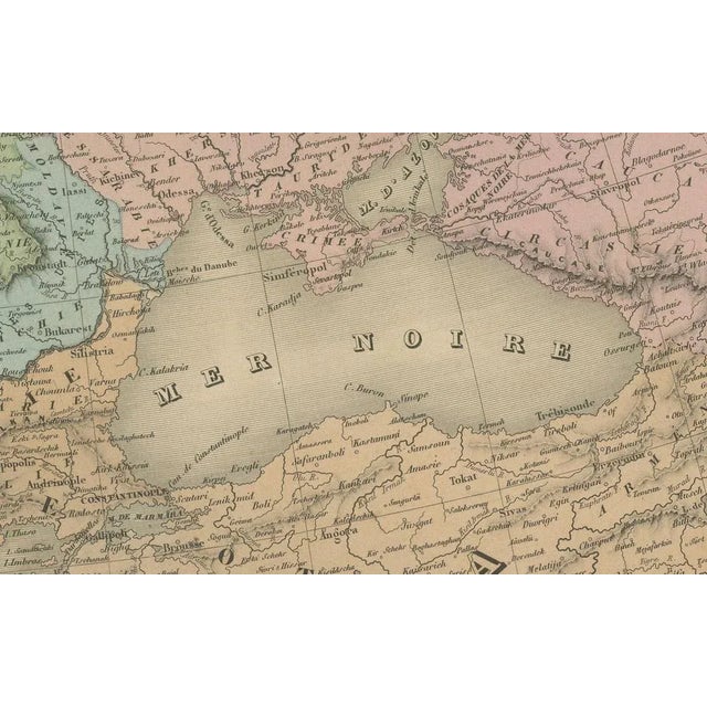 Antique Map of Europe – Political Divisions by Andriveau-Goujon, Paris 1861 This beautifully engraved and hand-colored...