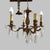 Vintage Four-Armed Chandelier with Glass Drops For Sale - Image 9 of 9
