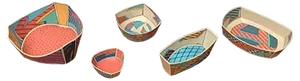 Postmodern Flash One Series Bowl Set by Dorothy Hafner for Rosenthal, 1980s, Set of 5