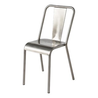 T37 Chair in Varnished Raw Steel from Tolix For Sale