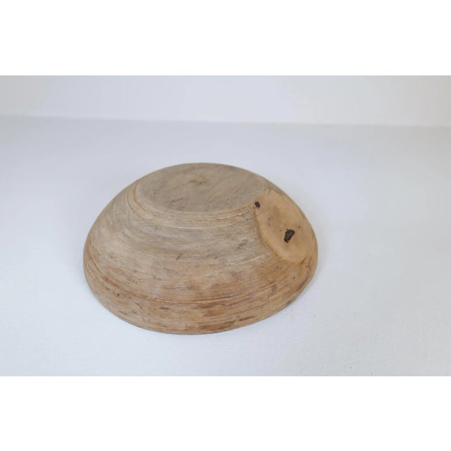 Wood Folk Art Swedish 19th Century Farmers Bowl For Sale - Image 7 of 9