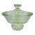 Mid 20th Century Mod Pressed Glass "Laurel" Motif Candy Dish For Sale