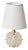 Round Rostrato Murano Glass and Brass Table Lamp from Barovier & Toso, Italy, 1940s For Sale