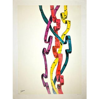 Albino Galvano, Nastri Edition of 40, 1969, Screen Print For Sale