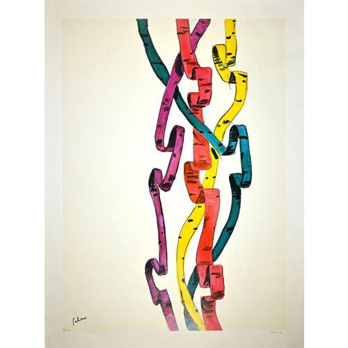 Albino Galvano, Nastri Edition of 40, 1969, Screen Print For Sale