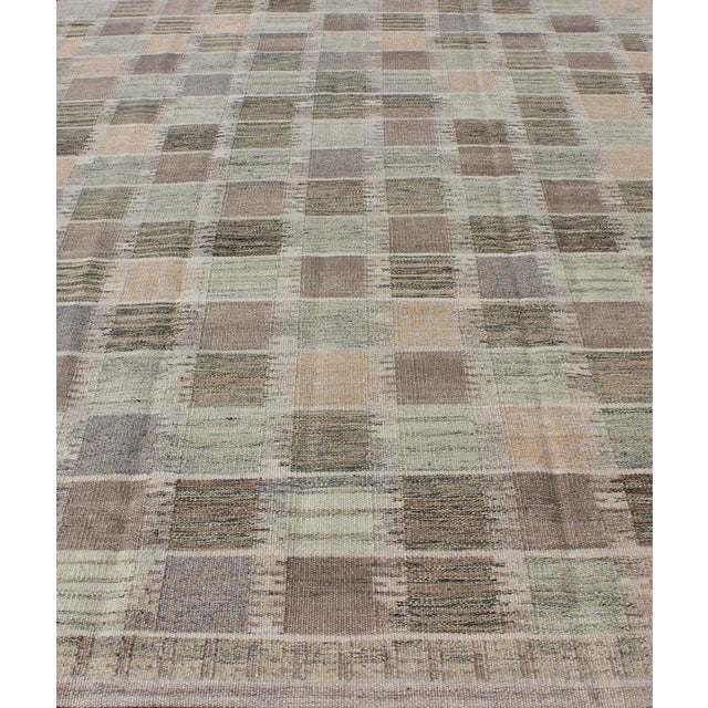 Early 21st Century Modern Scandinavian Flat-Weave Rug by Keivan Woven Arts, 9' X 12'1" For Sale - Image 5 of 11