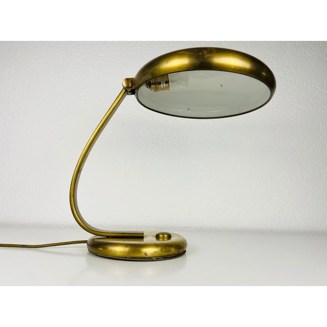 Mid-Century Modern Mid-Century Brass Table Lamp from Hillebrand, 1960s For Sale - Image 3 of 11
