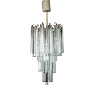 Six-Tier Cascade-Shaped Chandelier in Murano Glass from Venini, 1960s For Sale