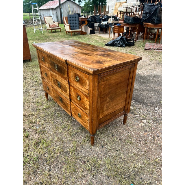 Late 18th Century French 18th Century Louis XVI Walnut Chest of Drawers For Sale - Image 5 of 12