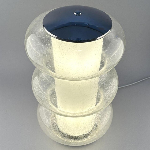 Sculptural Murano Glass Table Lamp from Mazzega, 1960s For Sale - Image 9 of 15