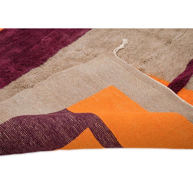 Textile Premium Oversize Hand-Knotted Wool Rug | 12'2" X 8'8" | One of a Kind For Sale - Image 7 of 7