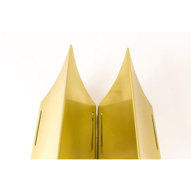 Mid-Century Modern Gothic II Wall Lamps in Brass by Lyfa, 1960s, Set of 2 For Sale - Image 3 of 7