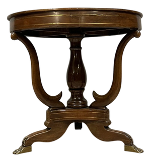 Empire Lombard Table in Mahogany and Brass, 1820s