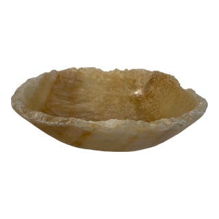 1990s Vintage Alabaster Bowl For Sale