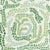Harlequin Fayola Wallpaper in Clover/Chalk - a Sample For Sale