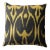 Contemporary Velvet Ikat Bohemian Throw Pillow Cover For Sale