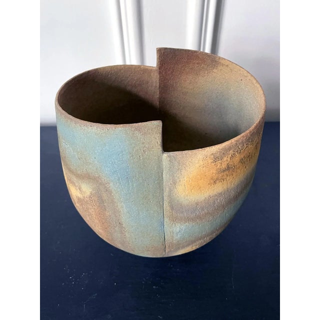Late 20th Century Late 20th Century Ceramic Vessel Vase by British Studio Potter John Ward For Sale - Image 5 of 13