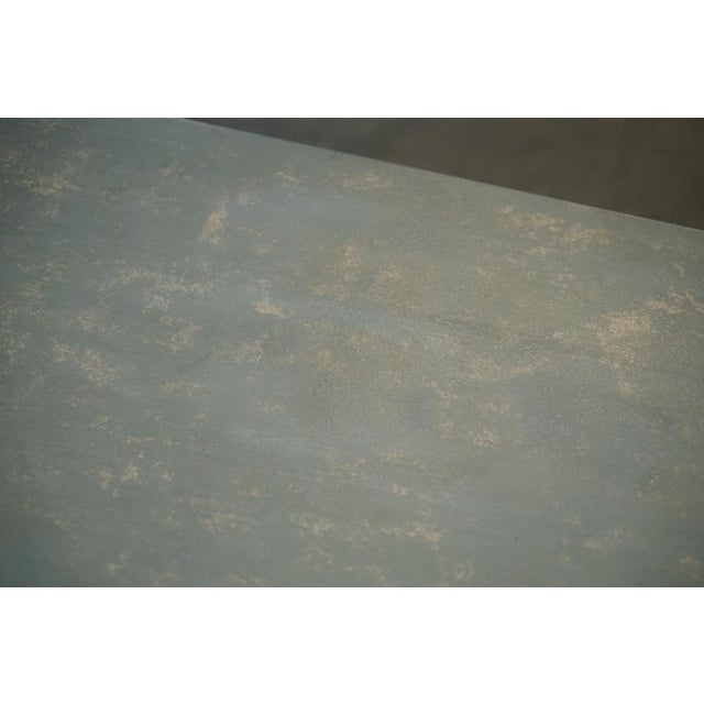 Solid Six Pillar French Country House Coffee Table in Original Paint For Sale - Image 12 of 18