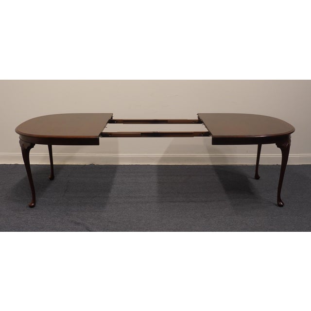 American Drew American Independence Collection Solid Cherry Traditional Style 104" Oval Dining Table 302-56 For Sale In Kansas City - Image 6 of 11