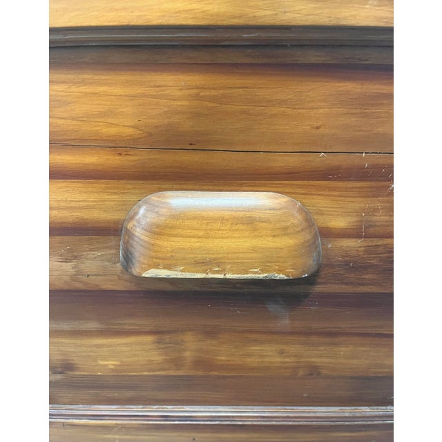 Large Vintage Wood Trunk or Chest For Sale - Image 11 of 13