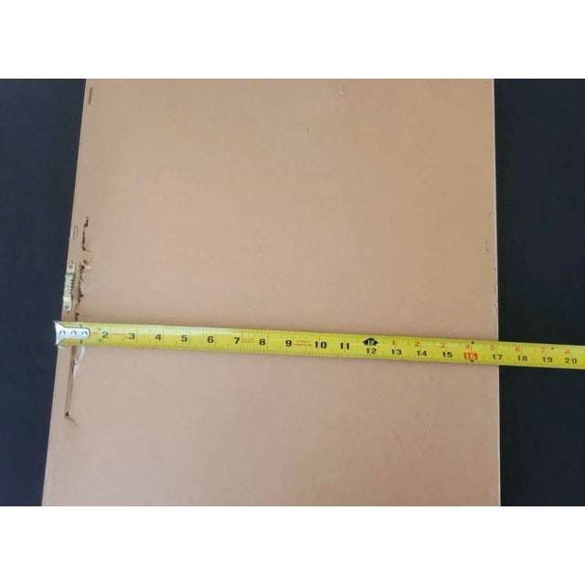 Moonshadows (1988) – Signed Mixed Media Collage With Fiber & Reed Elements, Framed For Sale - Image 9 of 10