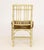 Modern Green Painted Faux Bamboo Side Chair For Sale In New York - Image 6 of 9