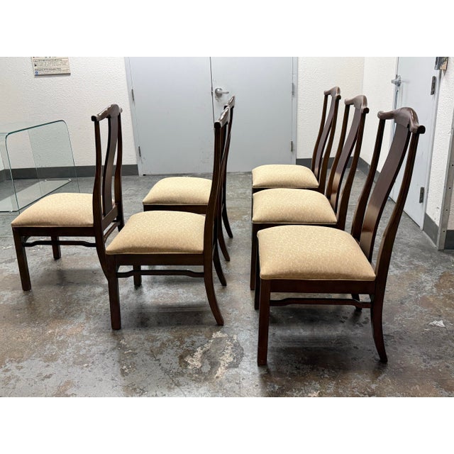 Bernhardt Bernhardt Furniture High Back Dining Chairs, Set of Six For Sale - Image 4 of 12