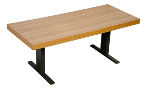 Vintage Lift-Top Coffee Table in Formica and Black Metal, 1970s