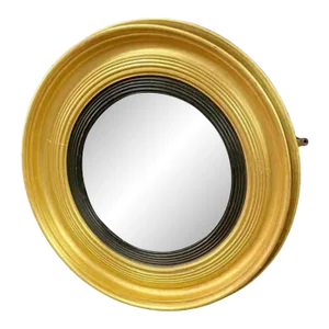 English Regency Convex Giltwood Bullseye Mirror