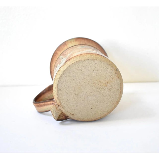 Late 20th Century Vintage Earthenware Art Pottery Mug For Sale - Image 5 of 7