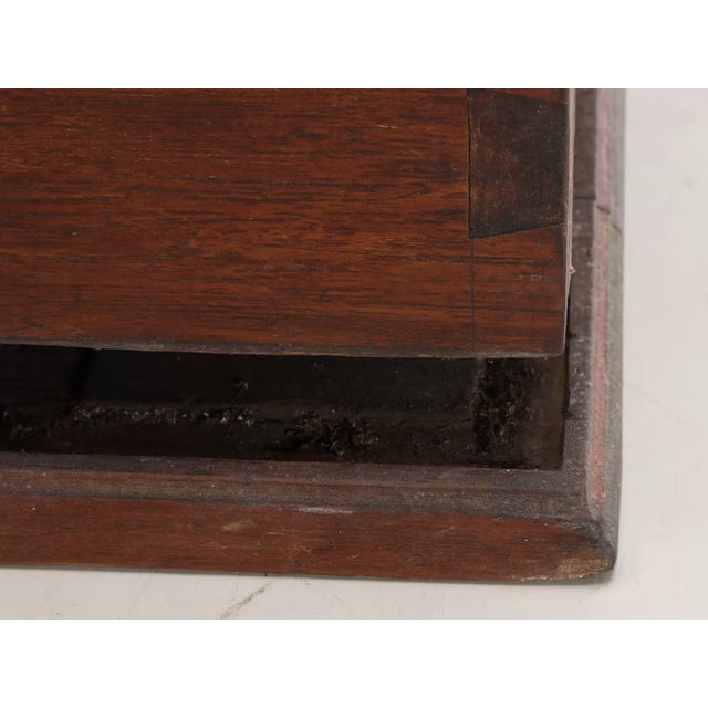 20th Century Anglo-Indian Carved Wood & Metal Storage Chest With Interior Till Box For Sale In Cincinnati - Image 6 of 8
