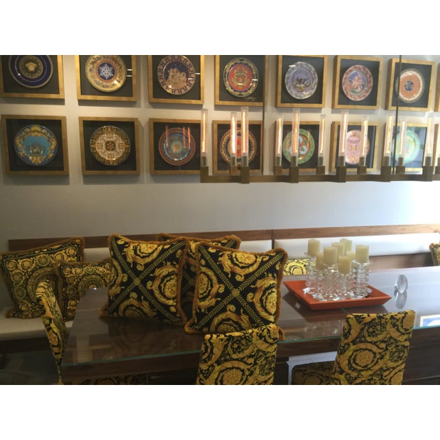 Italian Style Custom Made Gold and Black Pillows - Set of 3 For Sale - Image 13 of 13