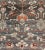 Textile Red and Charcoal Antique Hand Knotted Persian Hamedan Runner With All-Over Floral Design For Sale - Image 7 of 12